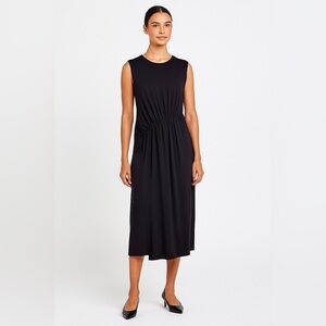 Peruvian Connection Sleeveless Jersey Black Dress L
